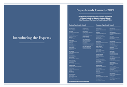 Superbrands 2019 Expert Council Profiles.Pdf