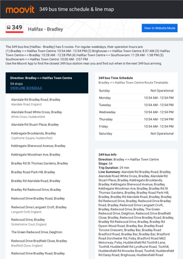 349 Bus Time Schedule & Line Route