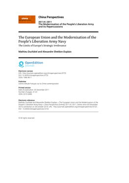 The European Union and the Modernisation of the People's