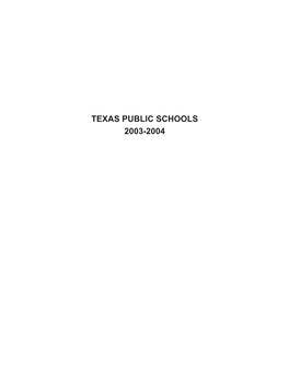 Texas Public Schools 2003-2004