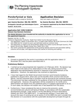 Works on Common Land: Gwaun Cae Gurwen Common