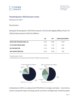 Letter to Investors