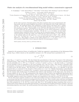 Finite Size Analysis of a Two-Dimensional Ising Model Within