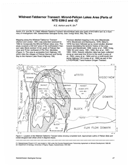 Wildnest-Tabbernor Transect: Mirond-Pelican Lakes Area (Parts of NTS 63M-2 and -3)1