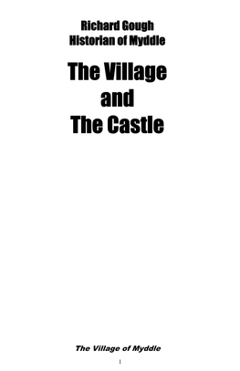 Richard Gough Historian of Myddle the Village and the Castle