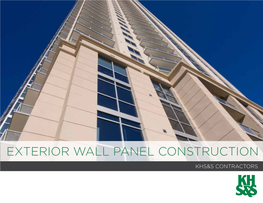 Exterior Wall Panel Construction