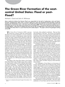 The Green River Formation of the West- Central United States: Flood Or Post- Flood? Michael J