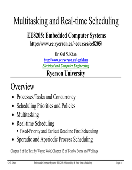 Multitasking and Real-Time Scheduling