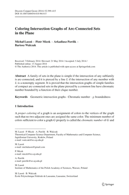 Coloring Intersection Graphs of Arc-Connected Sets in the Plane