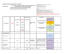 GENERAL FUND ASSET PORTFOLIO REVIEW - October 2017 Note 1