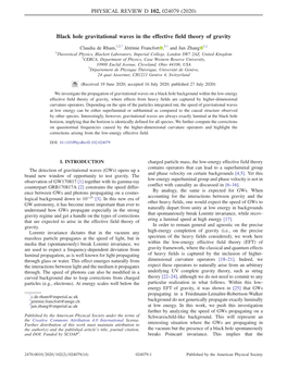 Black Hole Gravitational Waves in the Effective Field Theory of Gravity