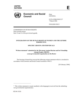 Economic and Social Council Resolution 1996/31