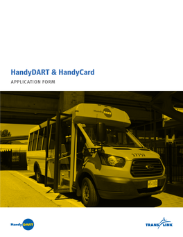 Handydart and Handycard Application Form