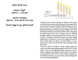 Holy Week 2021 Easter Vigil April 3