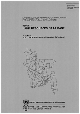 Land Resource Appraisal of Bangladesh for Agricultural