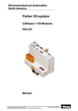 Parker I/O-System