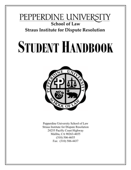 Student Handbook