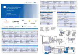 25 November 2015 Frankfurt / Main Floorplans Programme Overview