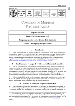 Comisión De Medidas Fitosanitarias