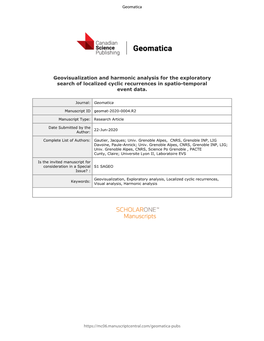 Geovisualization and Harmonic Analysis for the Exploratory Search of Localized Cyclic Recurrences in Spatio-Temporal Event Data