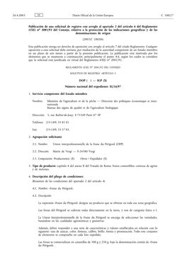 No 2081/92 Del Consejo, Relativo a La Protección De Las Indicaciones Geográficas Y De Las Denominaciones De Origen