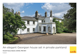 An Elegant Georgian House Set in Private Parkland