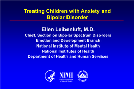 Diagnosing Bipolar Disorder in Children