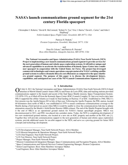 NASA's Launch Communications Ground Segment for the 21St Century