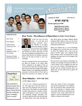 YTC Spotlight by School Counselor Gedolei Roshei Yeshiva Visit YTC Eli Feldman, LMHC