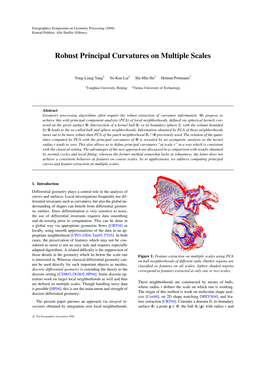 Robust Principal Curvatures on Multiple Scales