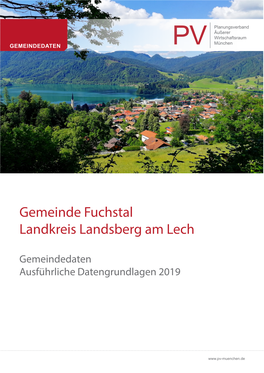 Gemeinde Fuchstal Landkreis Landsberg Am Lech