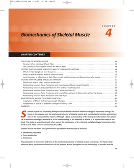 Biomechanics of Skeletal Muscle 4