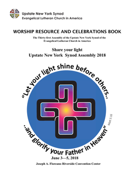 WORSHIP RESOURCE and CELEBRATIONS BOOK Share Your