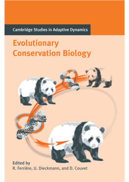 Evolutionary Conservation Biology