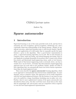 Sparse Autoencoder