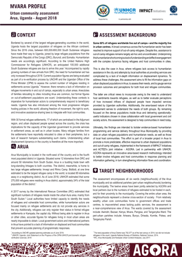 MVARA PROFILE Urban Community Assessment