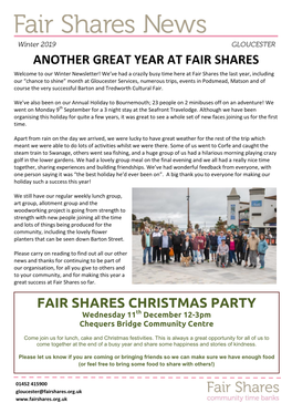 Gloucester Newsletter