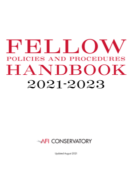 Policies and Procedures Handbook 2021-2023