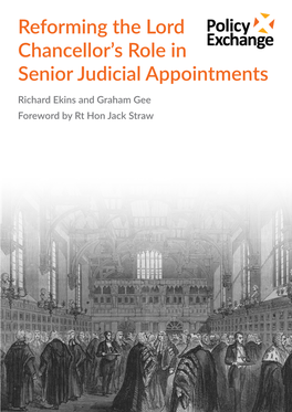 Reforming the Lord Chancellor's Role in Senior Judicial Appointments