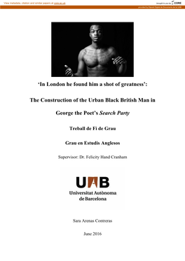 The Construction of the Urban Black British Man in George the Poet's