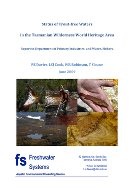 Freshwater Systems Between 1997 and 2002, with the Addition of New Observations