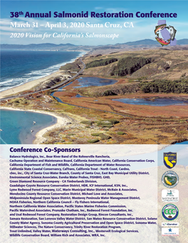 38Th Annual Salmonid Restoration Conference