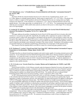 Abstracts of All Scientific Papers Since 1989