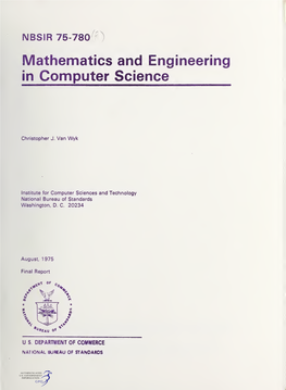 Mathematics and Engineering in Computer Science