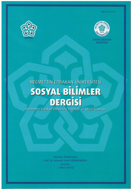 Sosyal Bilimler Dergisi 2015 Ocak-Haziran Sayısı