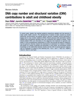 Contributions to Adult and Childhood Obesity