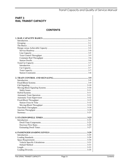 Rail Transit Capacity