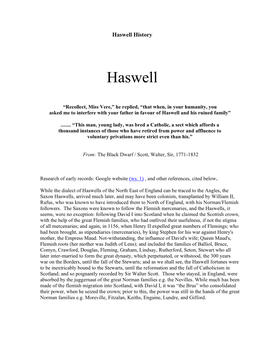 Haswell History