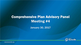 Advisory Panel Meeting #4 Presentation