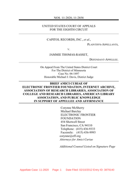 Filed an Amicus Brief